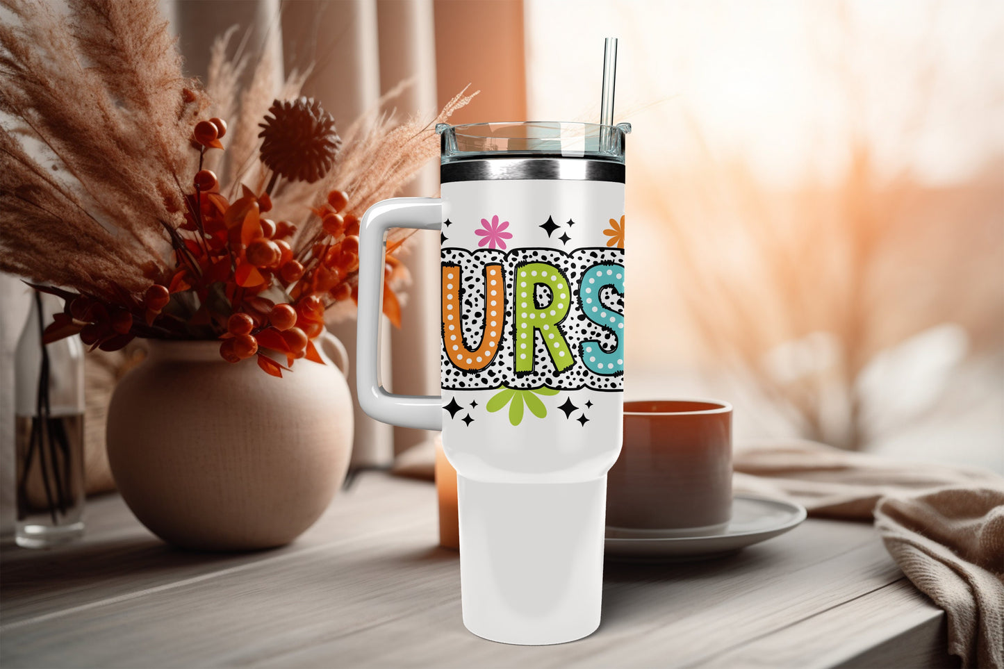 UVDTF Wrap Retro Nurse Dalmatian Dots for 16oz Can Glass Mug Tumbler,  Nurse Gift, Ready to Apply, Permanent Adhesive, Exclusive Design