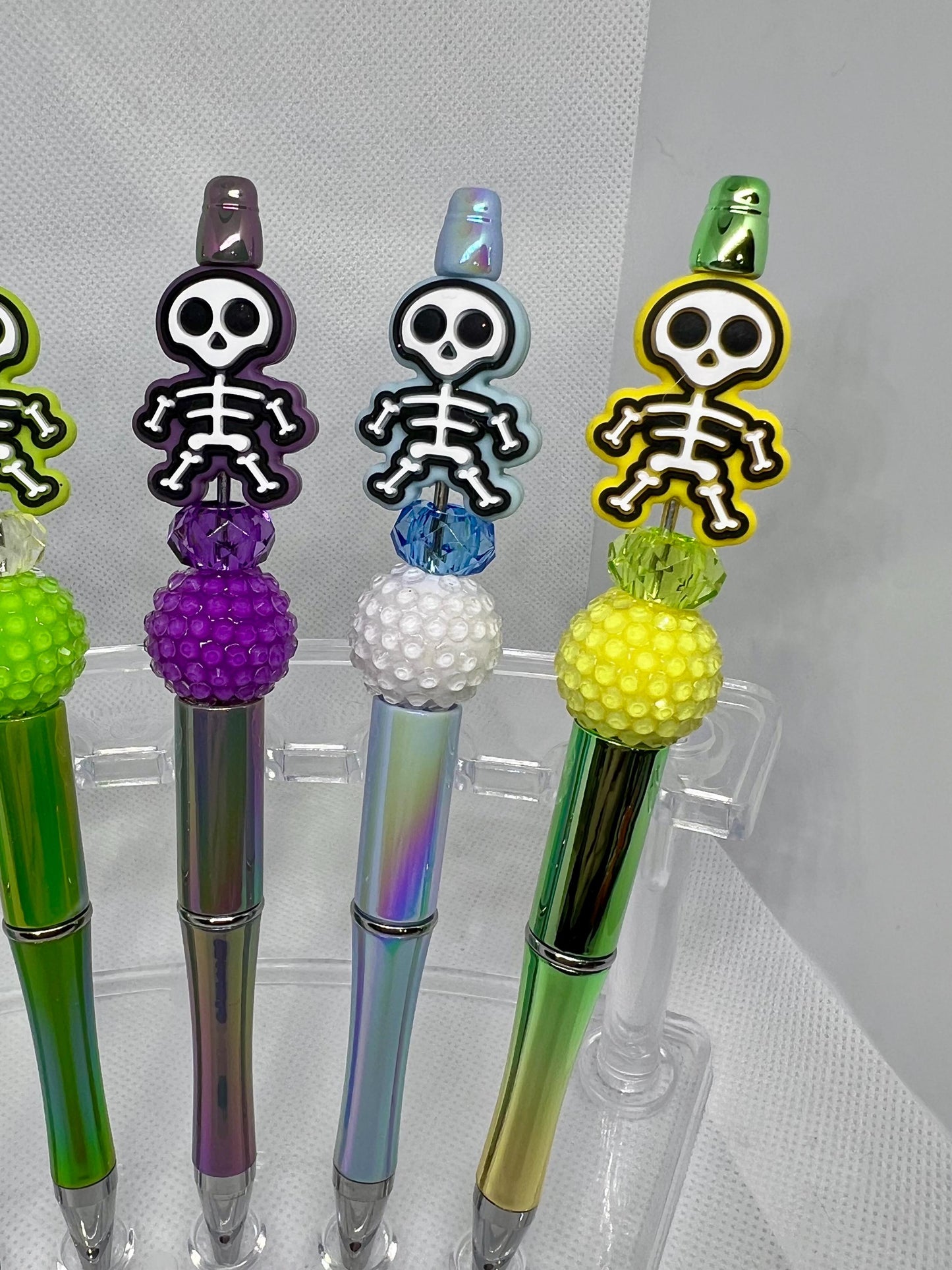 Cute Skeleton Beaded Pen