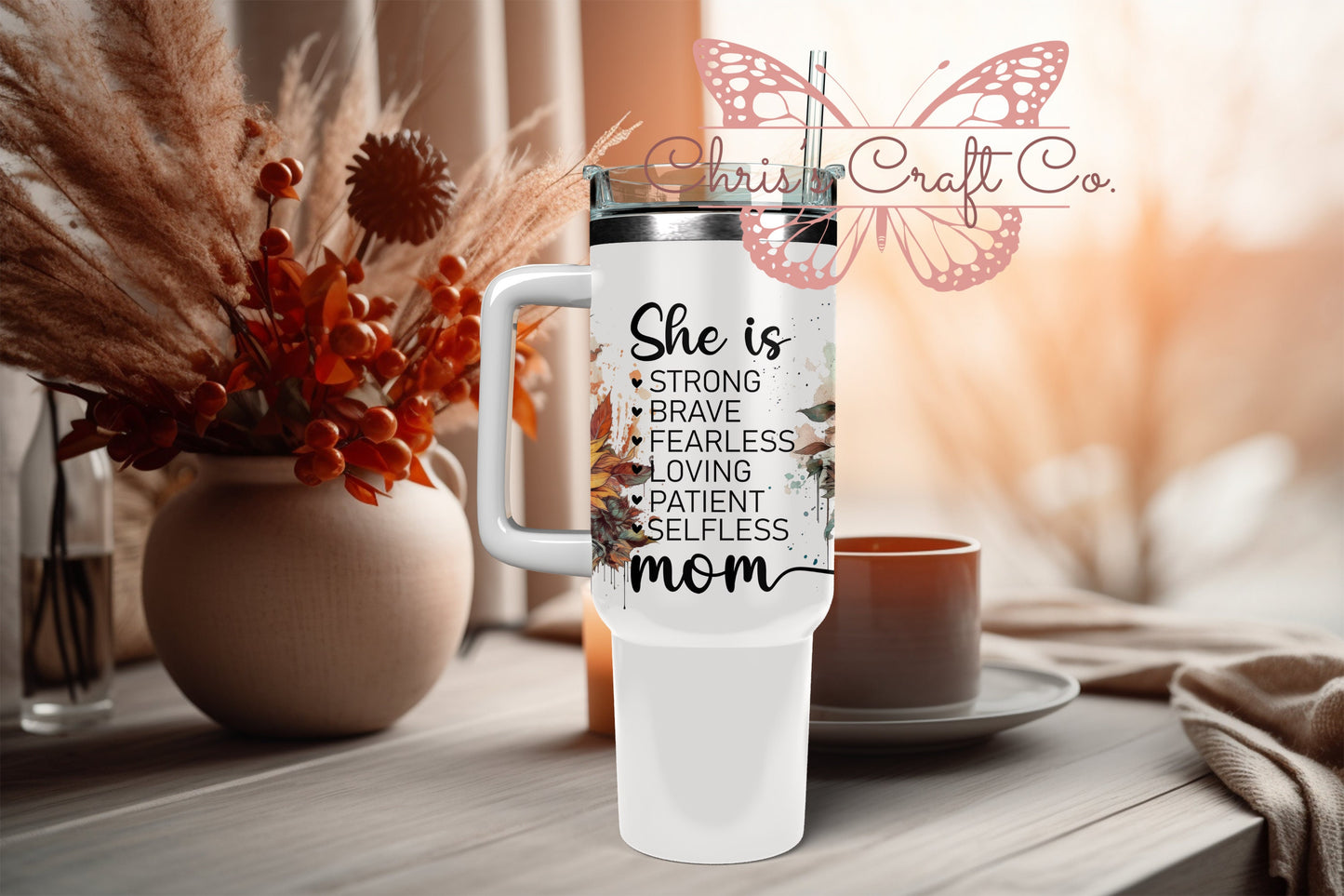 UVDTF Wrap Mom Strong Sunflower for 16oz Can Glass Mug Tumbler, Mom Wap, Ready to apply, Permanent Adhesive ,Mom Gift