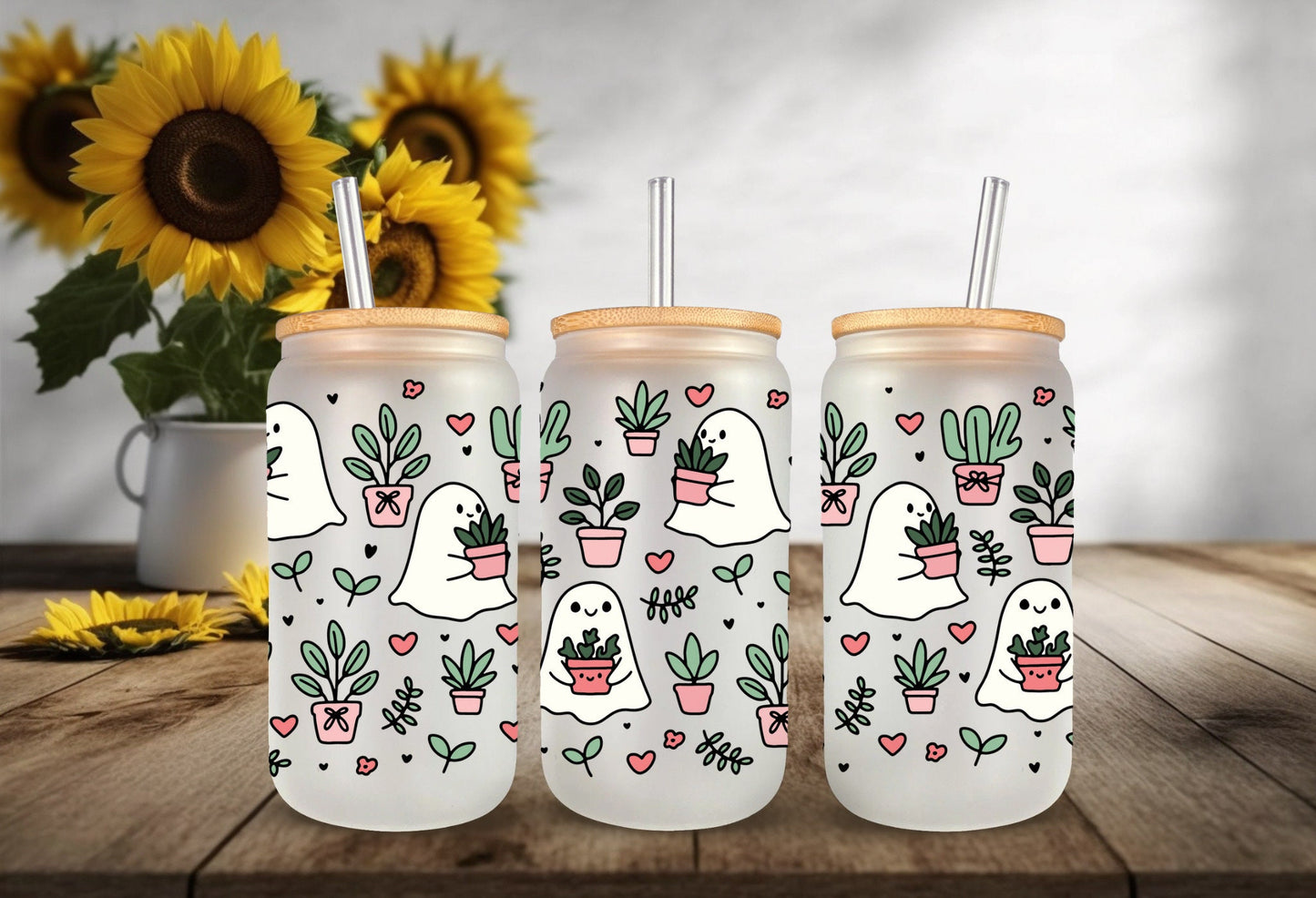UVDTF Wrap Cute Plant Ghosts