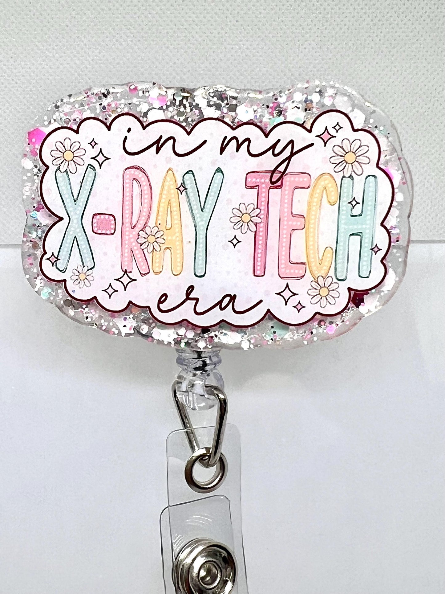 Acrylic Blank Xray Tech,  UVDTF Decal Set,  Radiology Badge, Diy Badge Reels, UVDTF sticker, Unfinished Badge Reel, Badge Reel Blanks