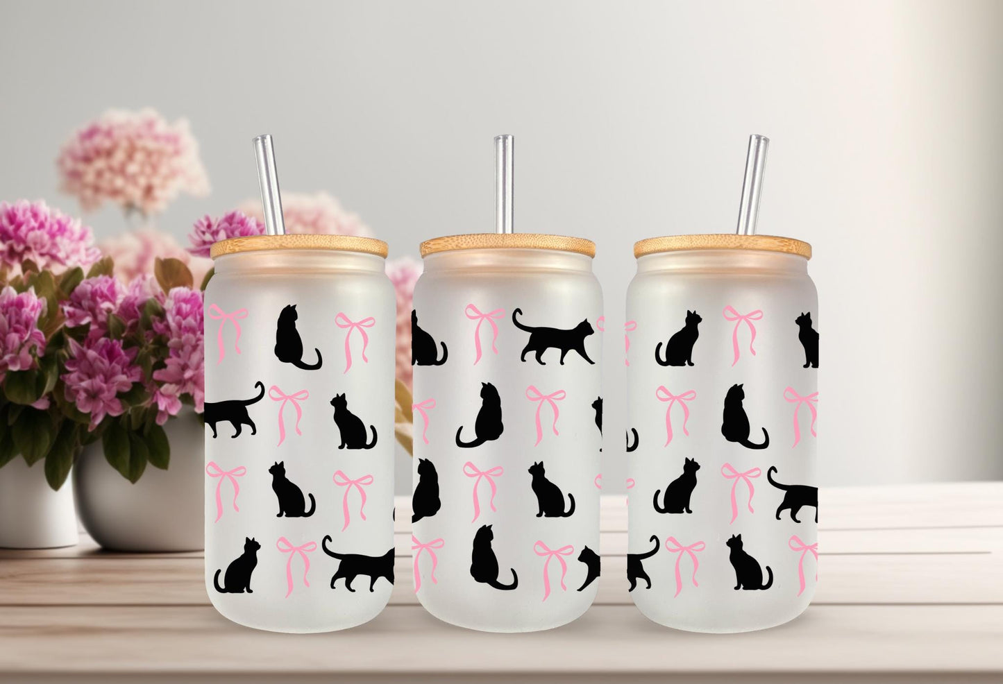UVDTF Wrap Cat Coquette, Black Cat Wrap