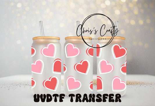 UVDTF Wrap Valentines Pink Red Hearts