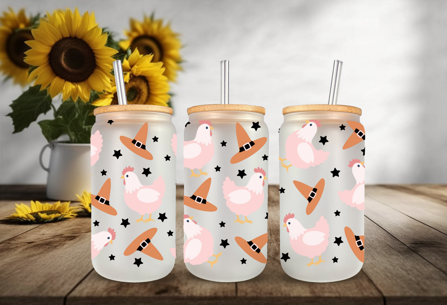 UVDTF Wrap Autumn Forest for 16oz Can Glass Mug Tumbler, Ready to Apply, Permanent Waterproof Adhesive