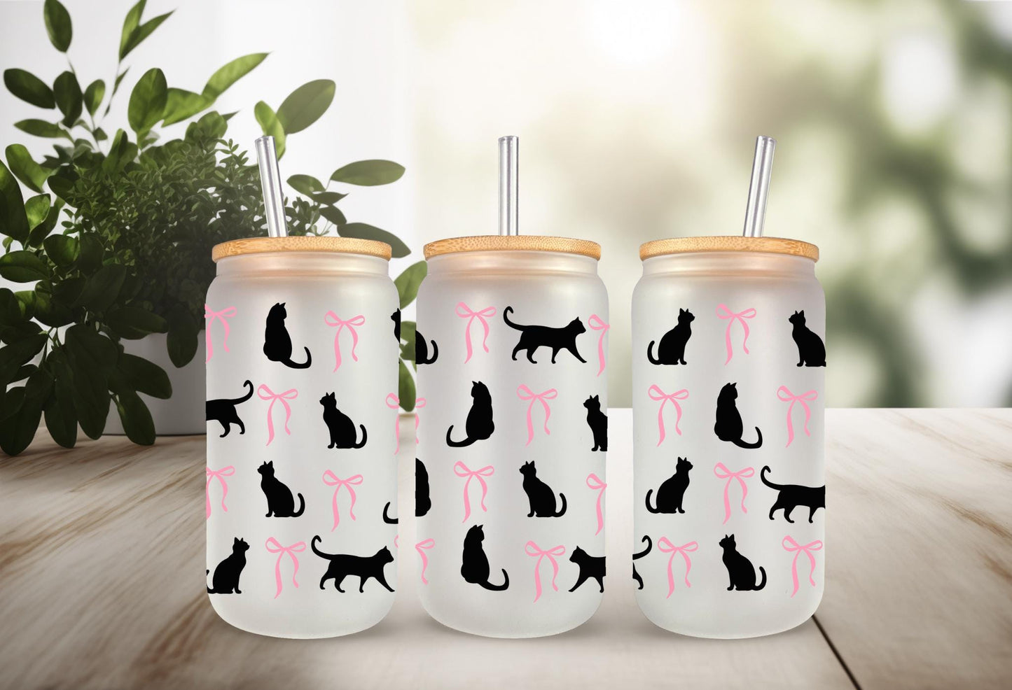 UVDTF Wrap Cat Coquette, Black Cat Wrap