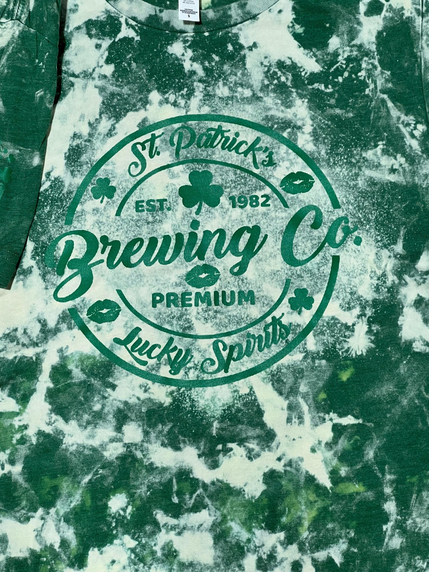 Screen Print St. Patrick’s Day  Beewing Co Clover Truck, Ready to Pree, Screen Print Transfer, Green Ink Screen Print