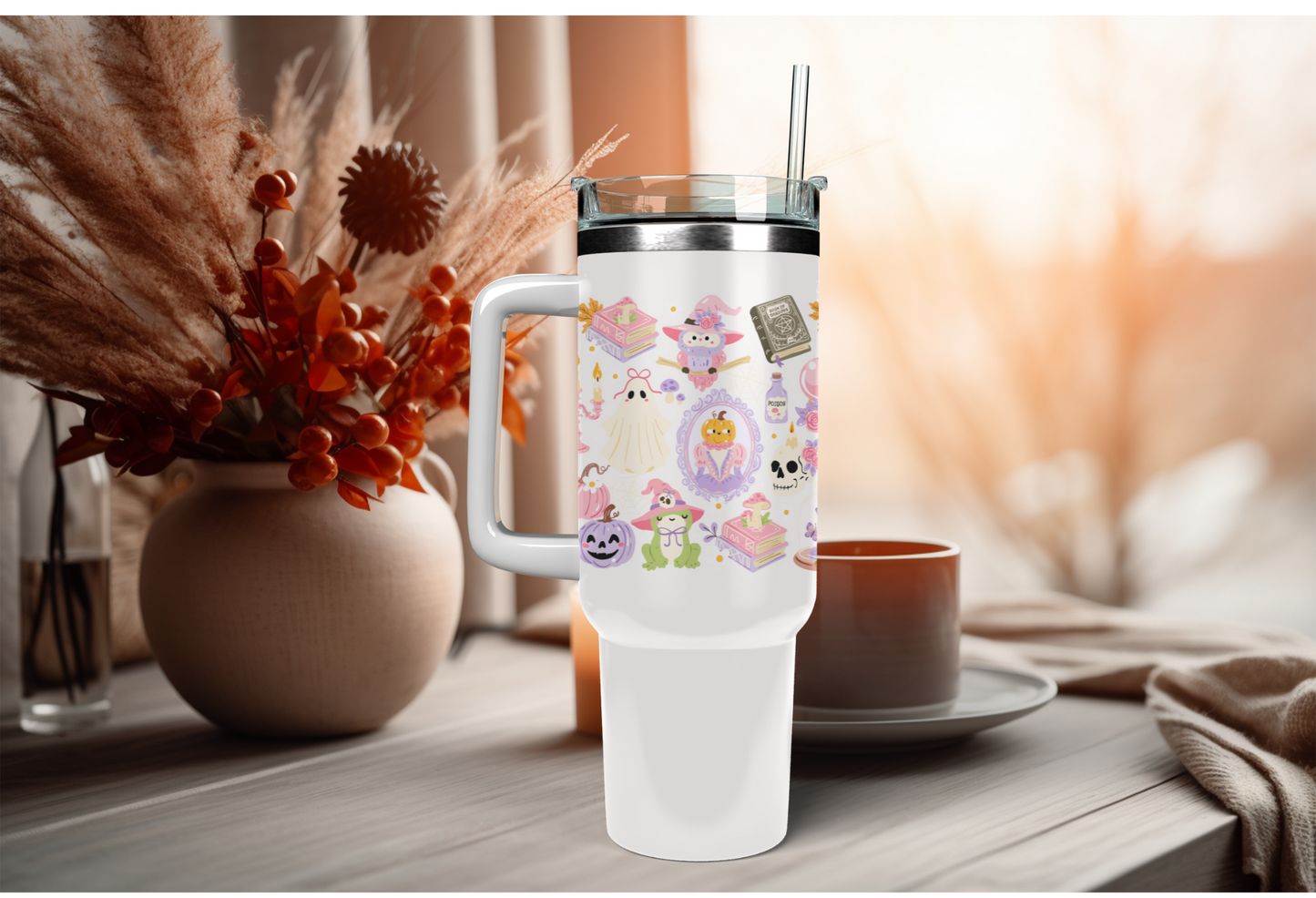 UVDTF Wrap Spooky Witch Halloween 16oz Can Glass, Mug, Tumbler, Halloween, Ready to apply, Permanent Waterproof Adhesive
