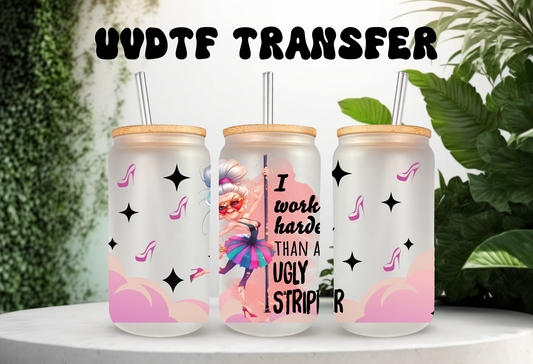 UVDTF Wrap Sarcasm Funny No Filter for 16oz Can Glass Mug Tumbler, Ready to Apply, Permanent Waterproof Adhesive (Copy)