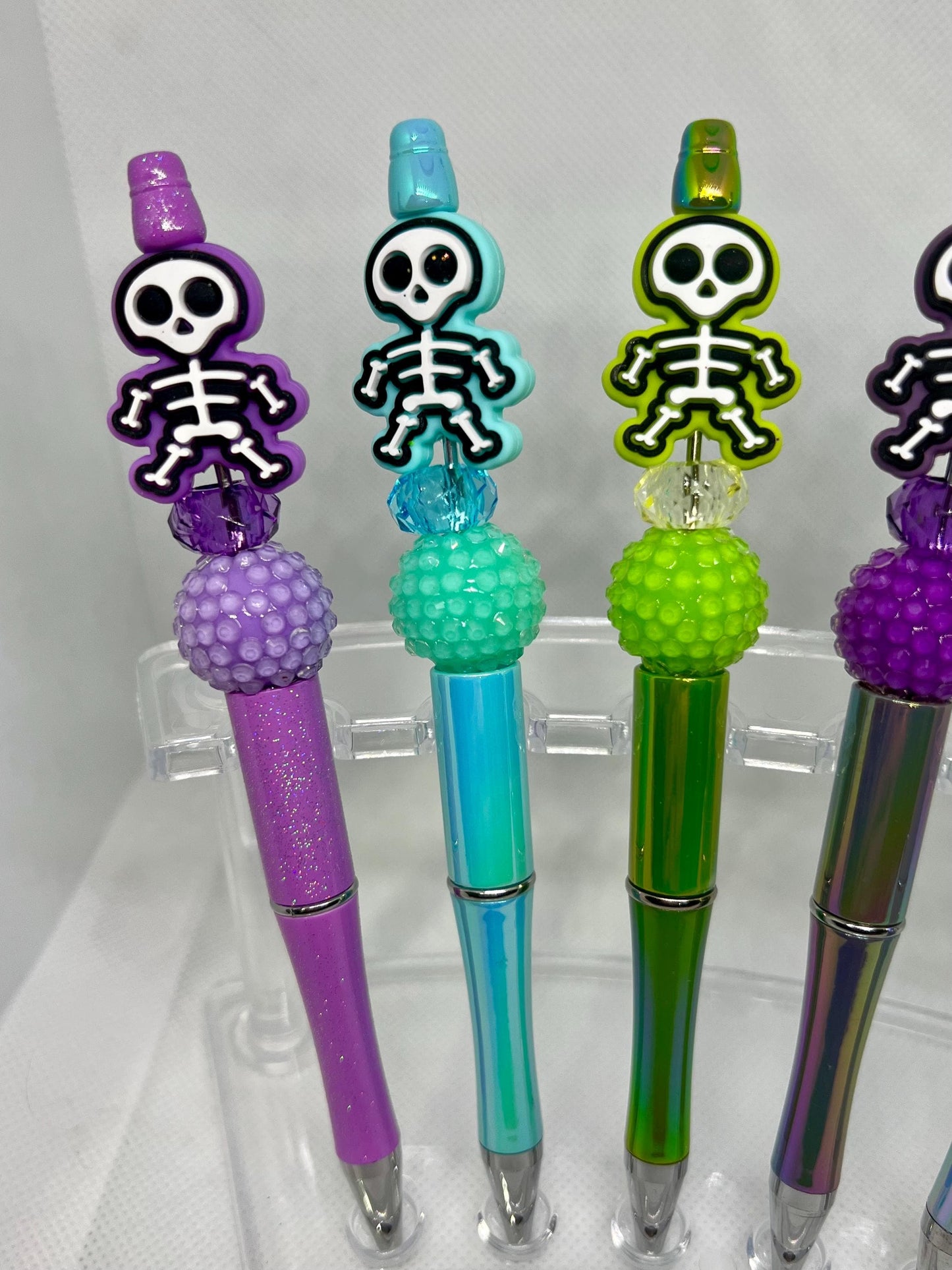 Cute Skeleton Beaded Pen