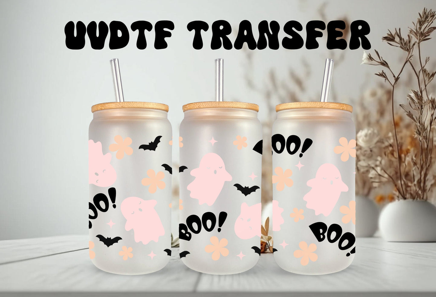 UVDTF Wrap Ghost Boo Halloween