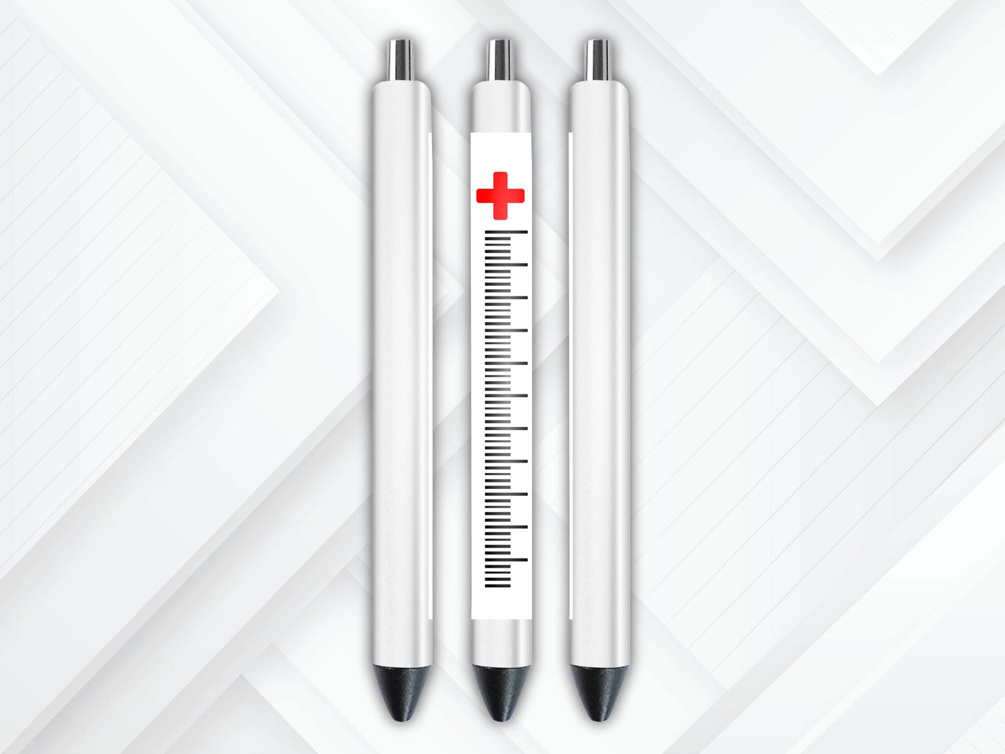 UVDTF Pen Wrap Medical Syringe, Nurse Phlebotomist, Ready to Apply, Permanent Waterproof Adhesive