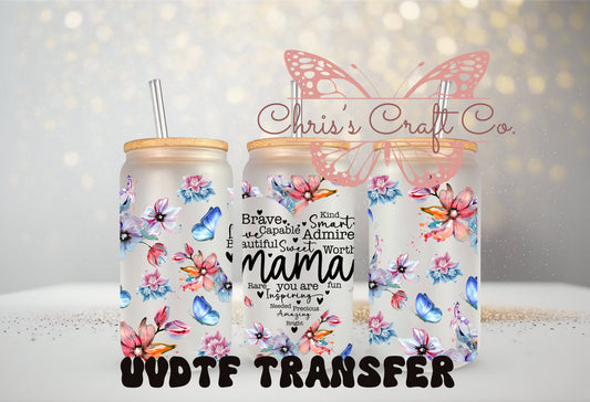 UVDTF Wrap Floral Mama