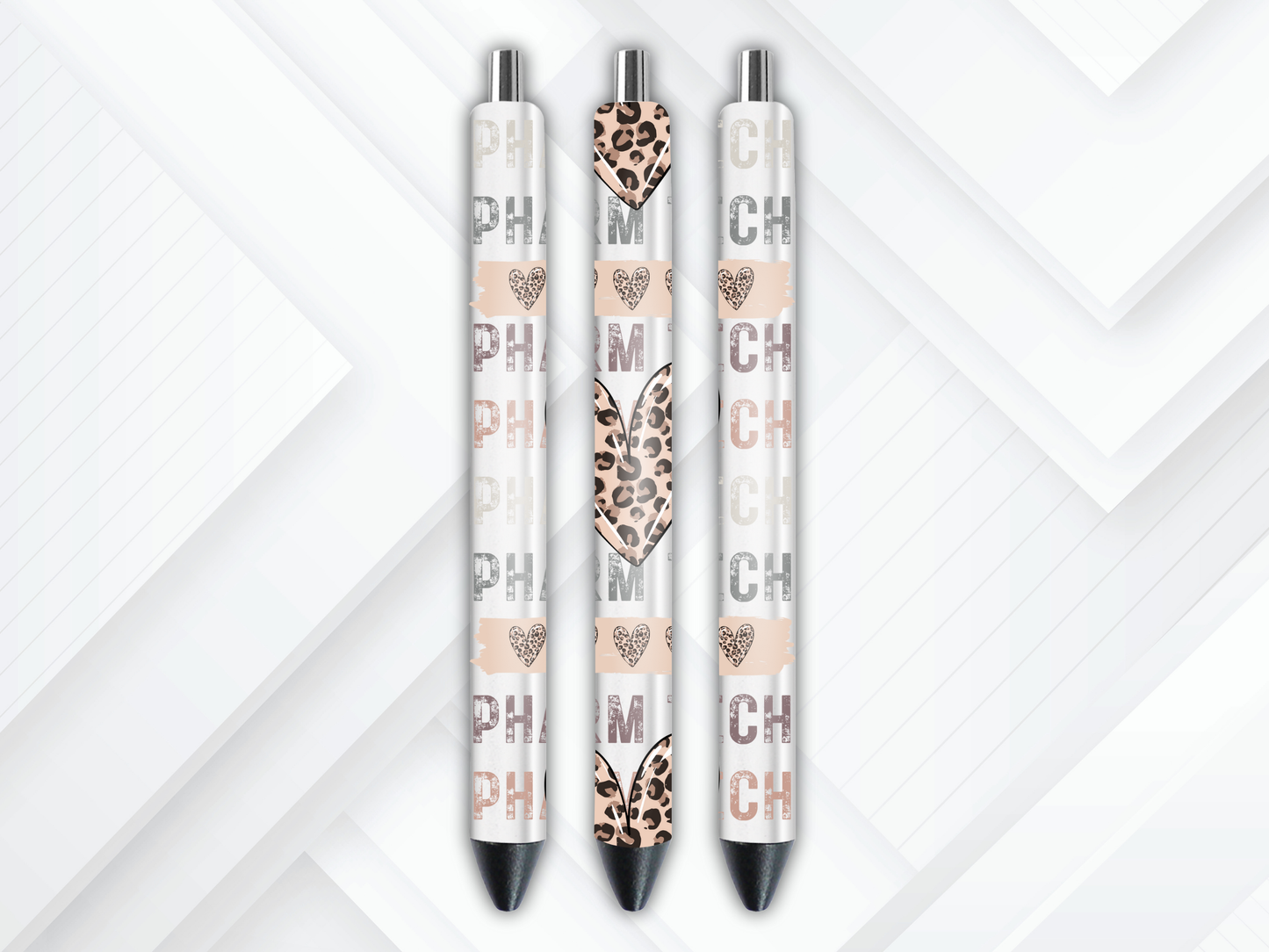 UVDTF Pen Pharmacy Tech, Pharmacist Wrap, Ready to apply, Permanent Waterproof Adhesive