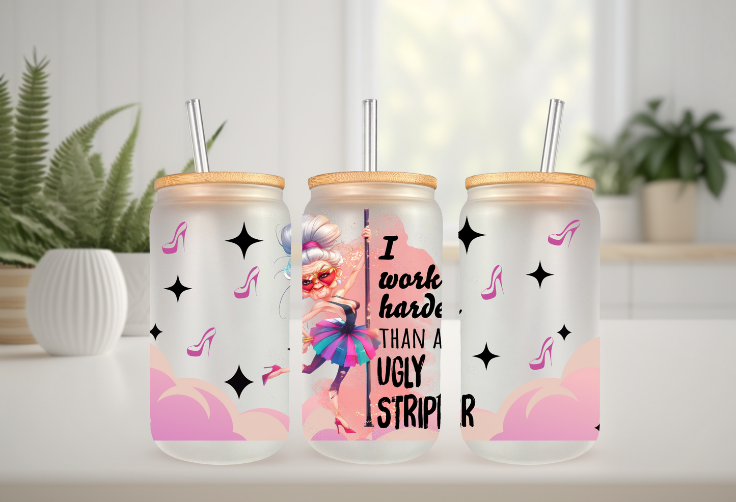 UVDTF Wrap Sarcasm Funny No Filter for 16oz Can Glass Mug Tumbler, Ready to Apply, Permanent Waterproof Adhesive (Copy)