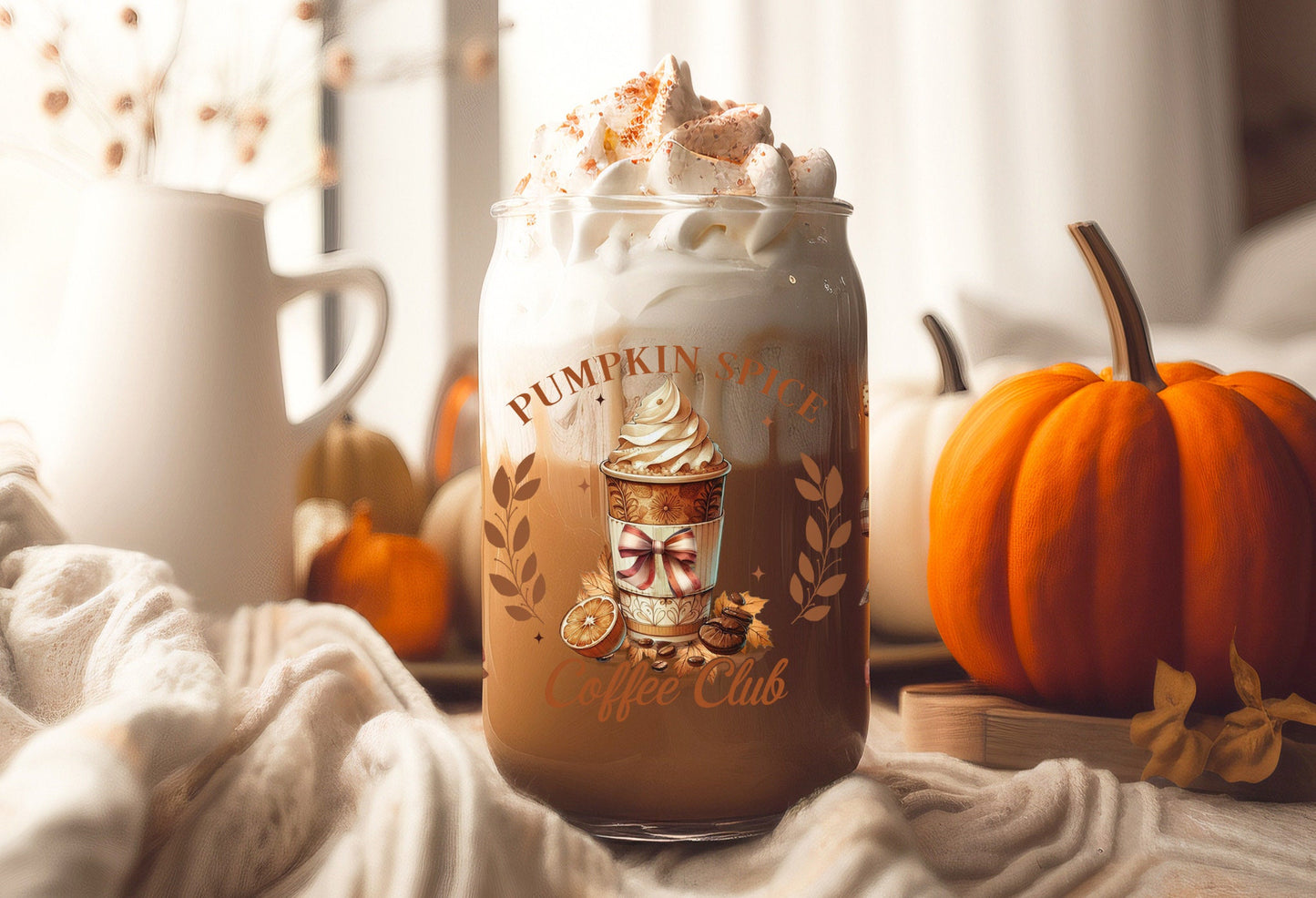 UVDTF Wrap Pumpkin Spice Coffee Club