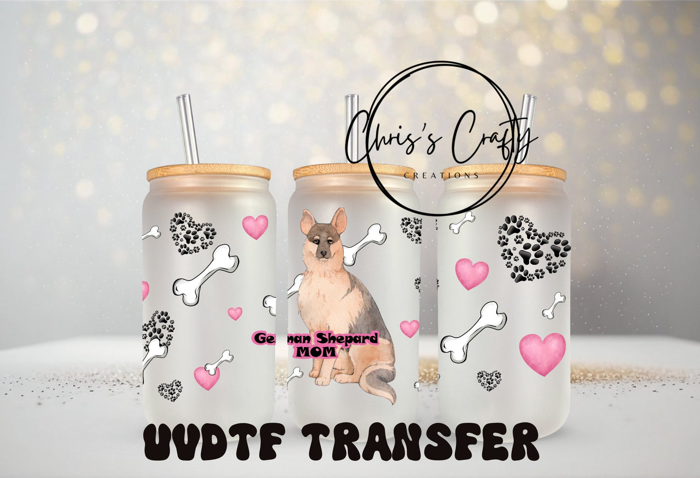 UVDTF Wrap German Shepard Mom