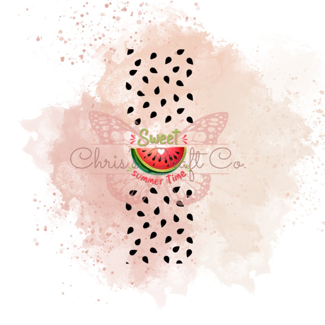 UVDTF Pen Wrap Watermelon Sweet, Fruit Pen wrap, Pen Wrap, Epoxy Pen Wrap, Permanent Waterproof Adhesive, Ready to Apply