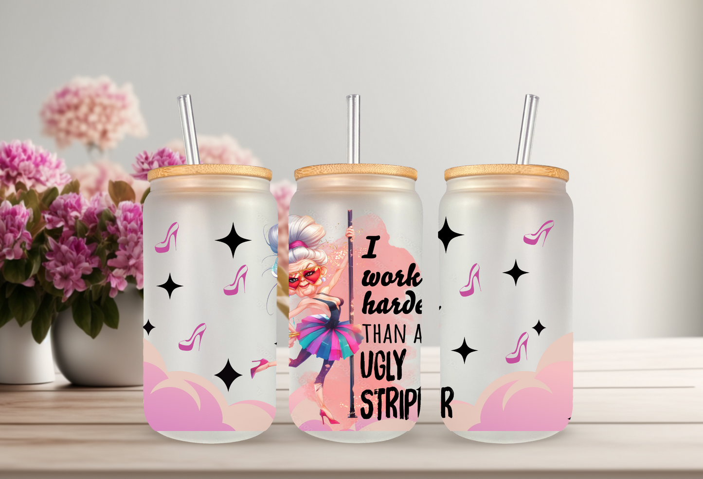 UVDTF Wrap Sarcasm Funny No Filter for 16oz Can Glass Mug Tumbler, Ready to Apply, Permanent Waterproof Adhesive (Copy)