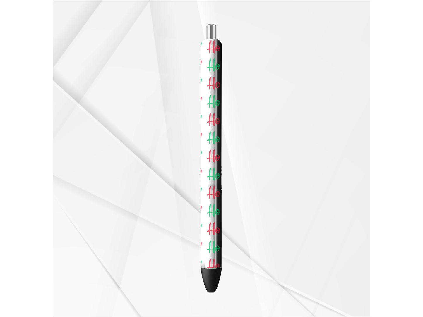UVDTF Pen Wrap Ho Ho Ho, Christmas Design, Ready to Apply, Permanent Waterproof Adhesive