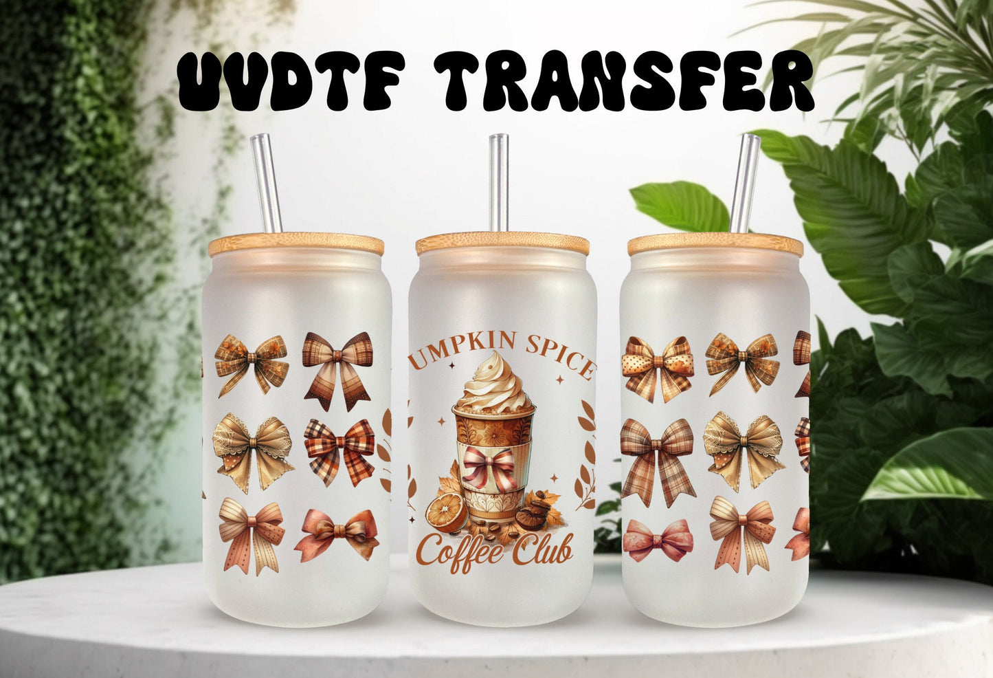 UVDTF Wrap Pumpkin Spice Coffee Club