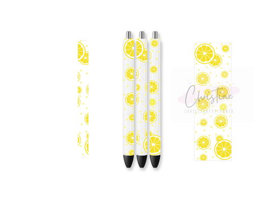 UVDTF Pen Wrap Lemons
