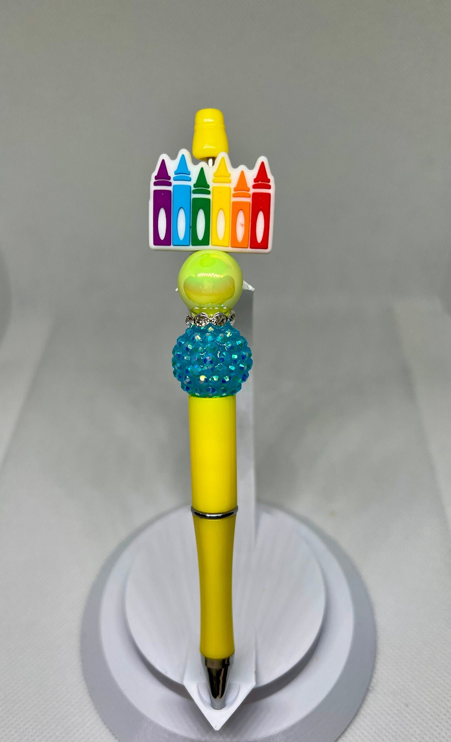 Beaded Pens, Teacher Crayons, Fun Pens Acrylic  Beads, Beaded Pen, Retractable Ink Pen, Gifts