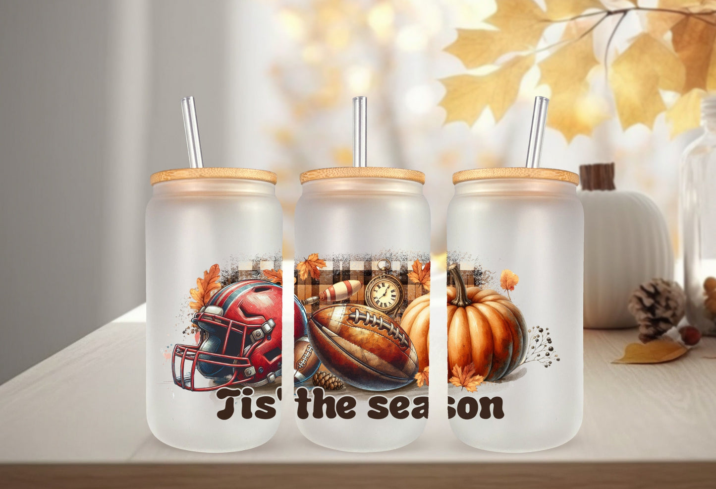 UVDTF Wrap Tis the Season Football