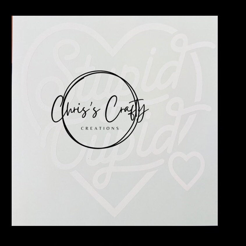 Screen Print Valentine’s Stupid Cupid, Ready to Press, Screen Print Transfer, White Ink Screen Print Heat Transfer