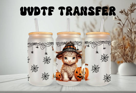 UVDTF Wrap Witch Cow Spider Webs, Halloween Wrap