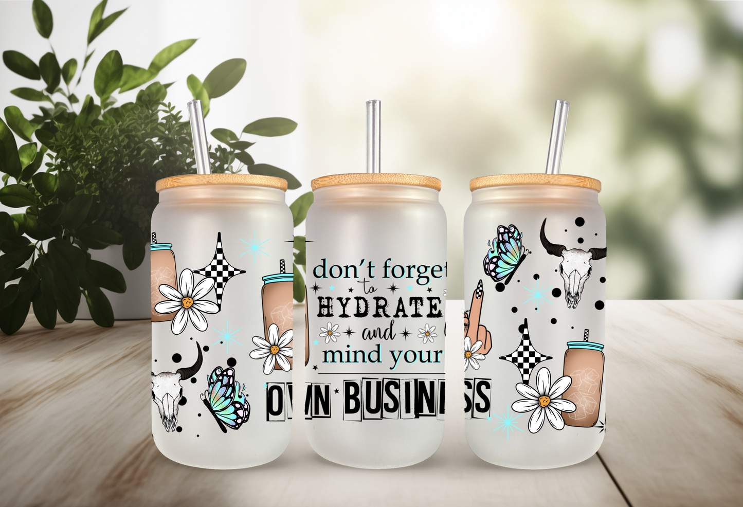 UVDTF Wrap Sarcastic Funny 16oz Can Glass Mug Tumbler, Ready to apply, Permanent Waterproof Adhesive