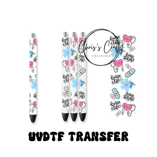UV DTF Pen Wrap only Nurse Squad Life