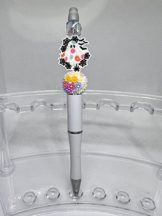 Beaded Pen Floral Ghost Bat Webs