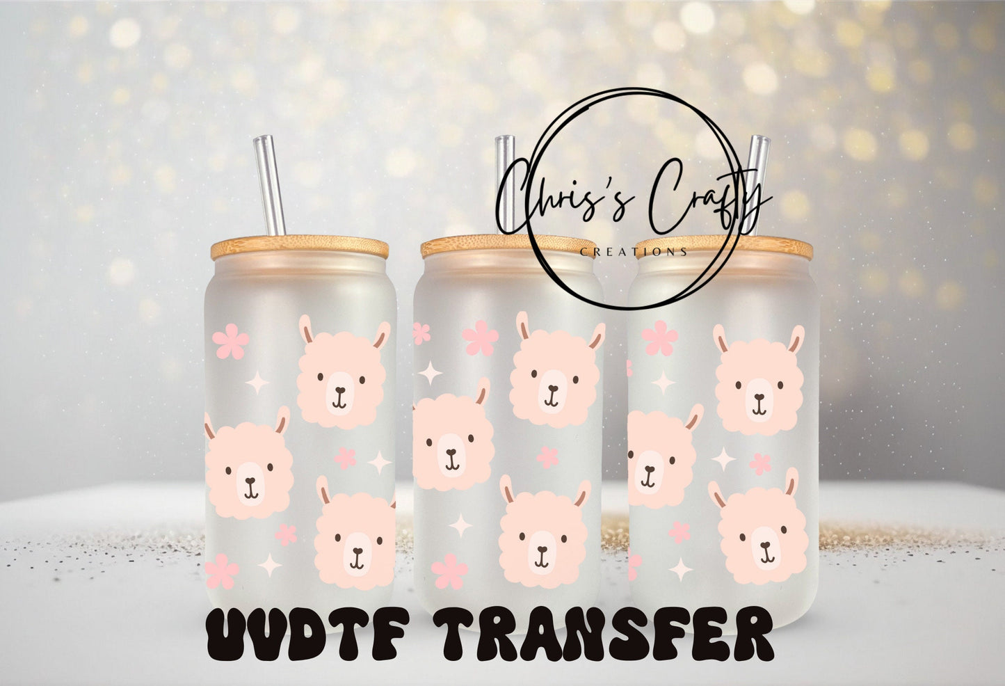 UVDTF Wrap Cute Llamas