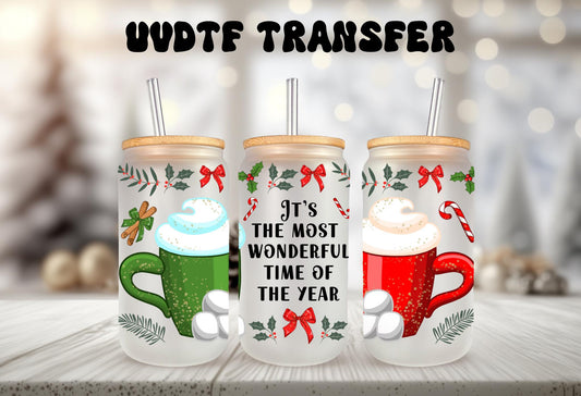 UVDTF WRAP Hot Cocoa Most Wonderful Time do the Year Christmas