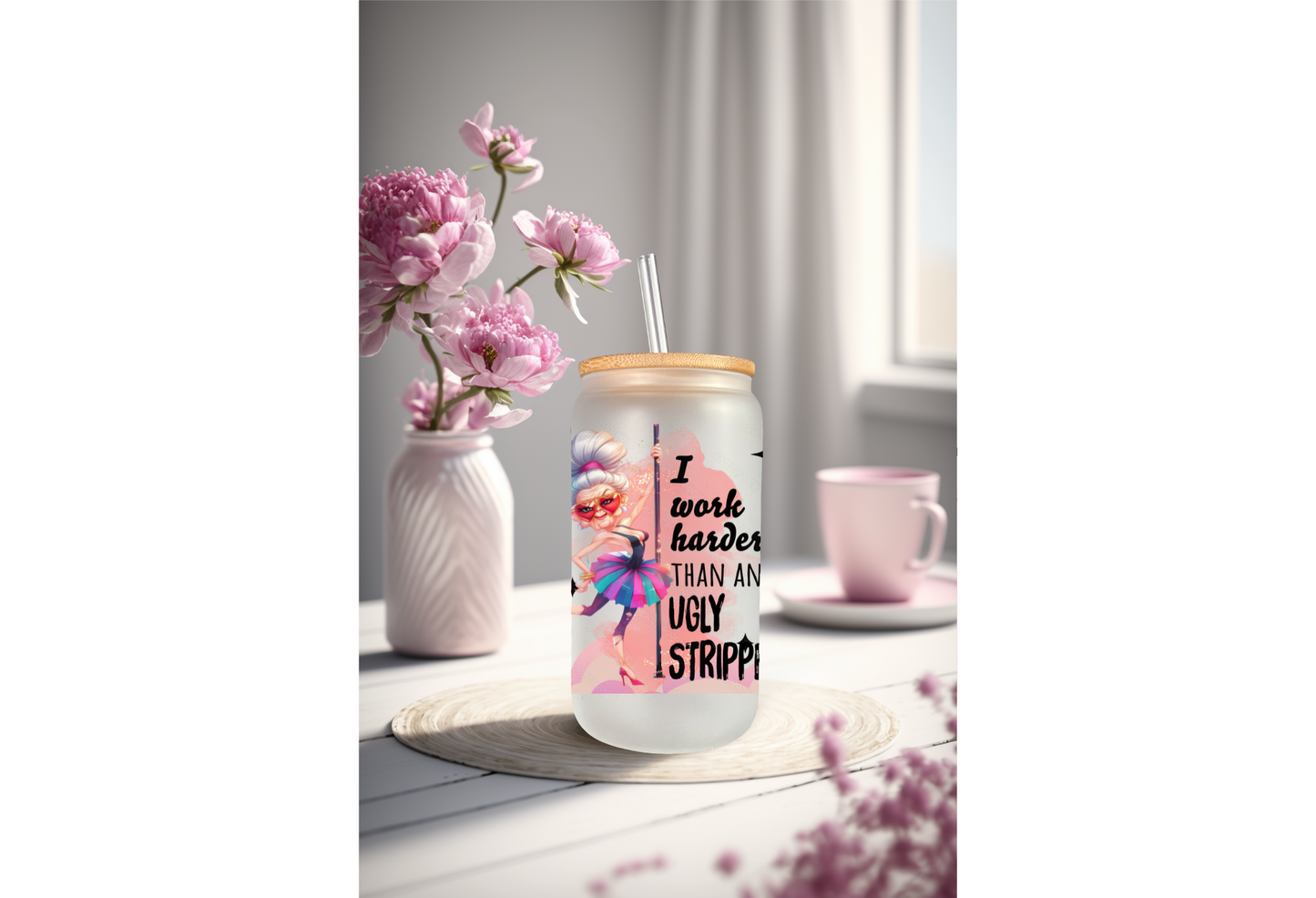 UVDTF Wrap Sarcasm Funny No Filter for 16oz Can Glass Mug Tumbler, Ready to Apply, Permanent Waterproof Adhesive (Copy)