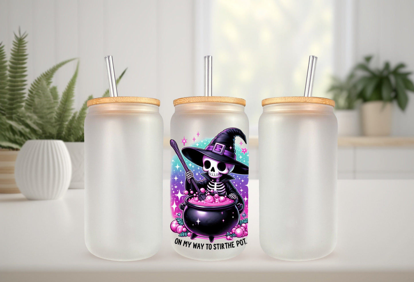 UVDTF Decal Witch Here to Stir the Pot