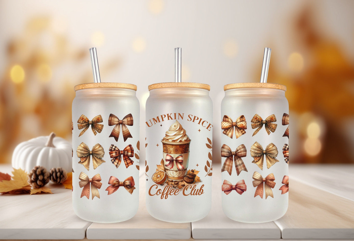 UVDTF Wrap Pumpkin Spice Coffee Club
