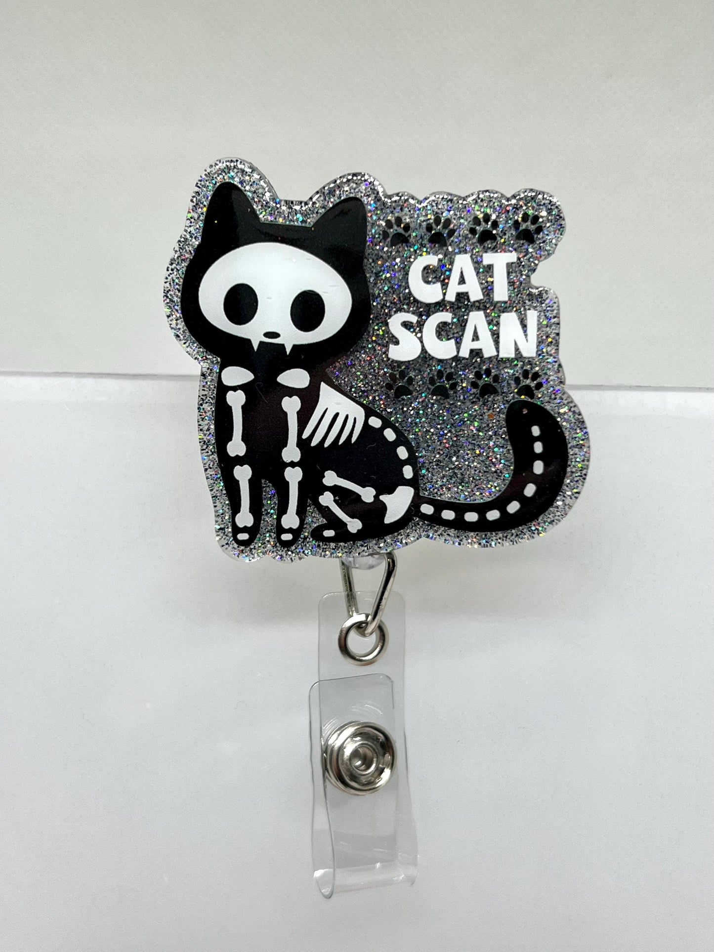 CAT Scan Acrylic Blank UVDTF Decal Set,  Medical Badge, Diy Badge Reels, UVDTF sticker, Unfinished Badge Reel, Badge Reel Blanks