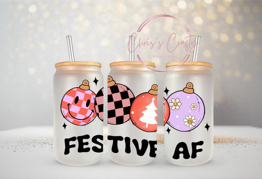 UVDTF Wrap Christmas Festive AF ornaments