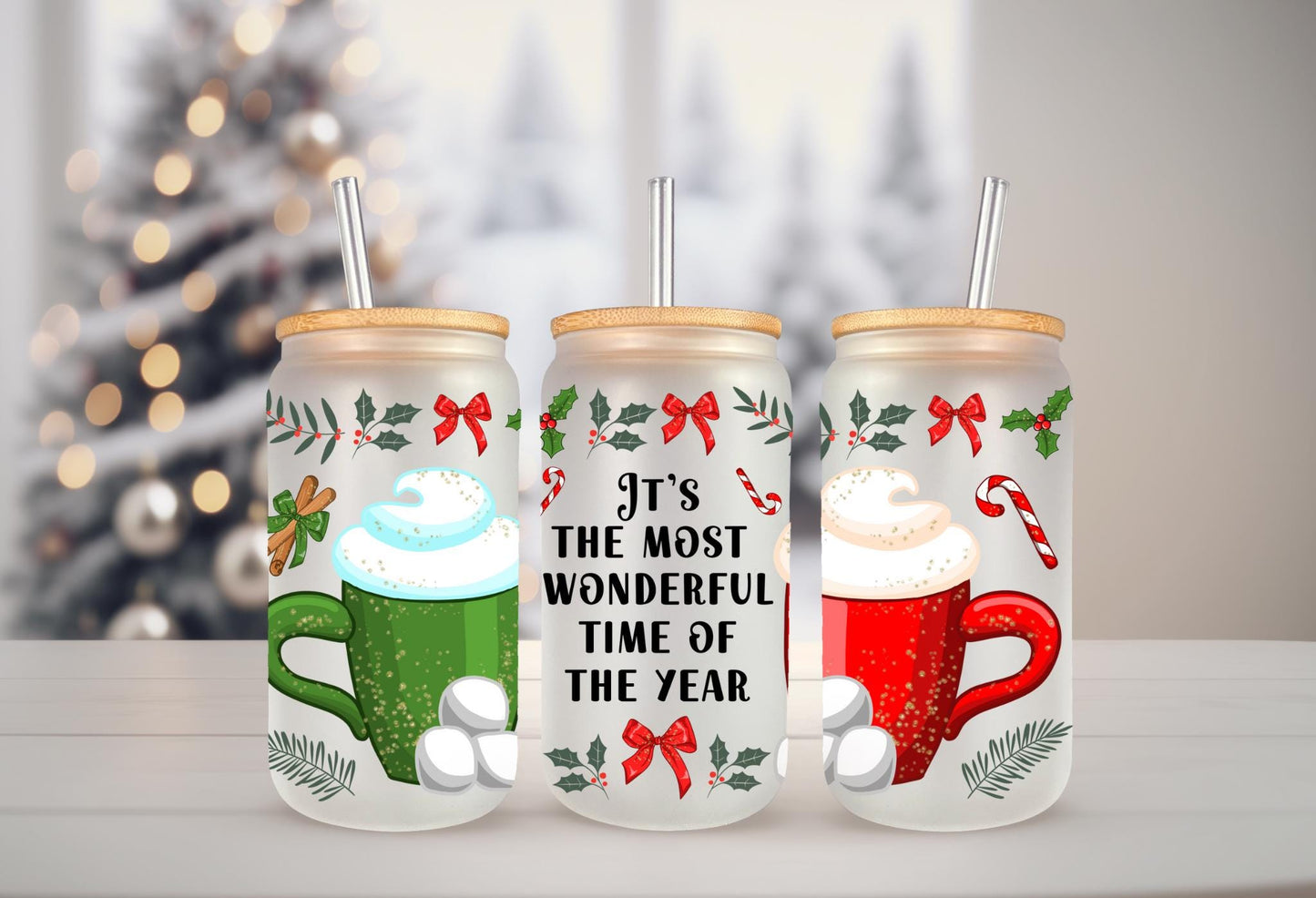 UVDTF WRAP Hot Cocoa Most Wonderful Time do the Year Christmas