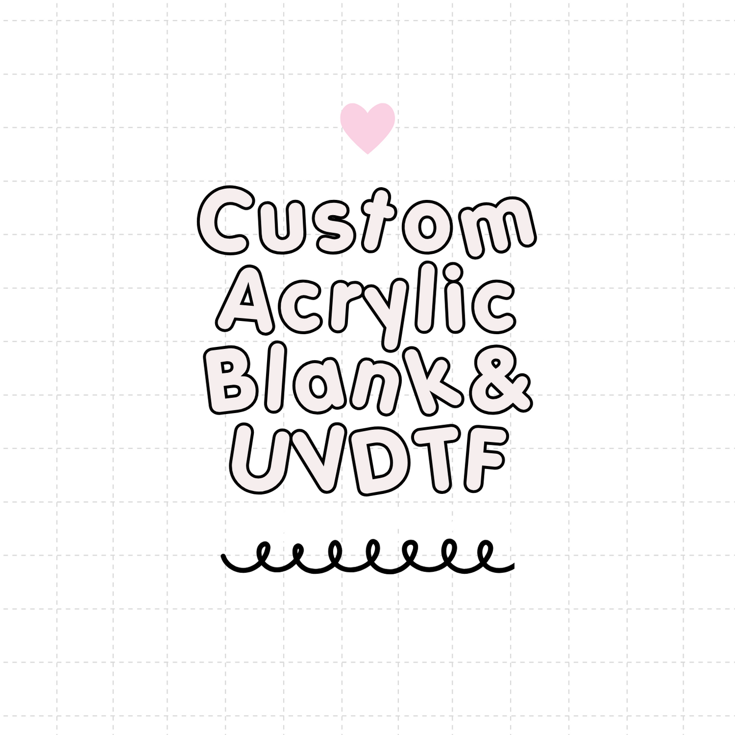 Custom Acrylic Blank UVDTF Decal Set, DIY Badge Reels, Unfinished Badge Reel