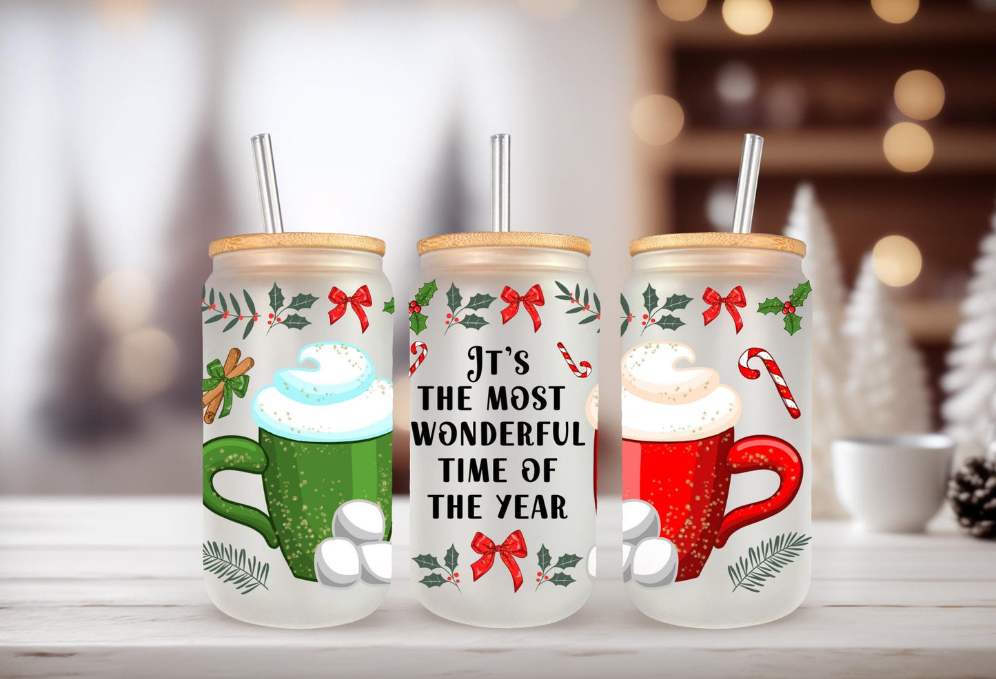 UVDTF WRAP Hot Cocoa Most Wonderful Time do the Year Christmas