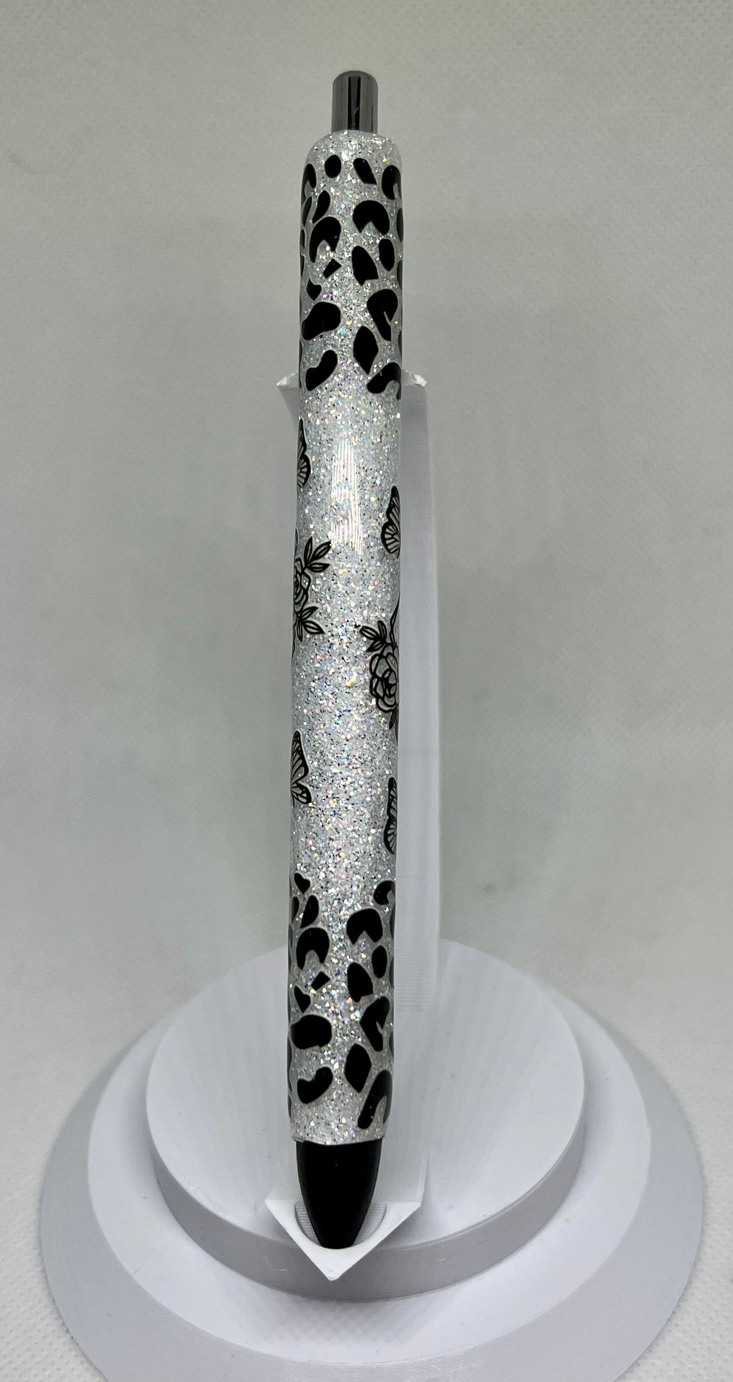 Leopard Mama White Glitter Pen, UV Resin Pens, Mom Gifts, Nurse Gift, Teacher Gift, Gift ideas
