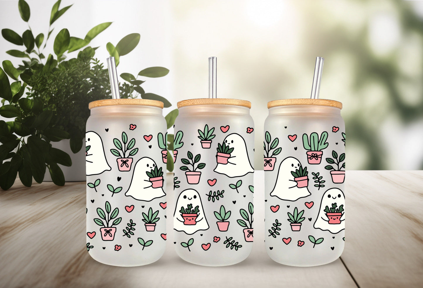 UVDTF Wrap Cute Plant Ghosts