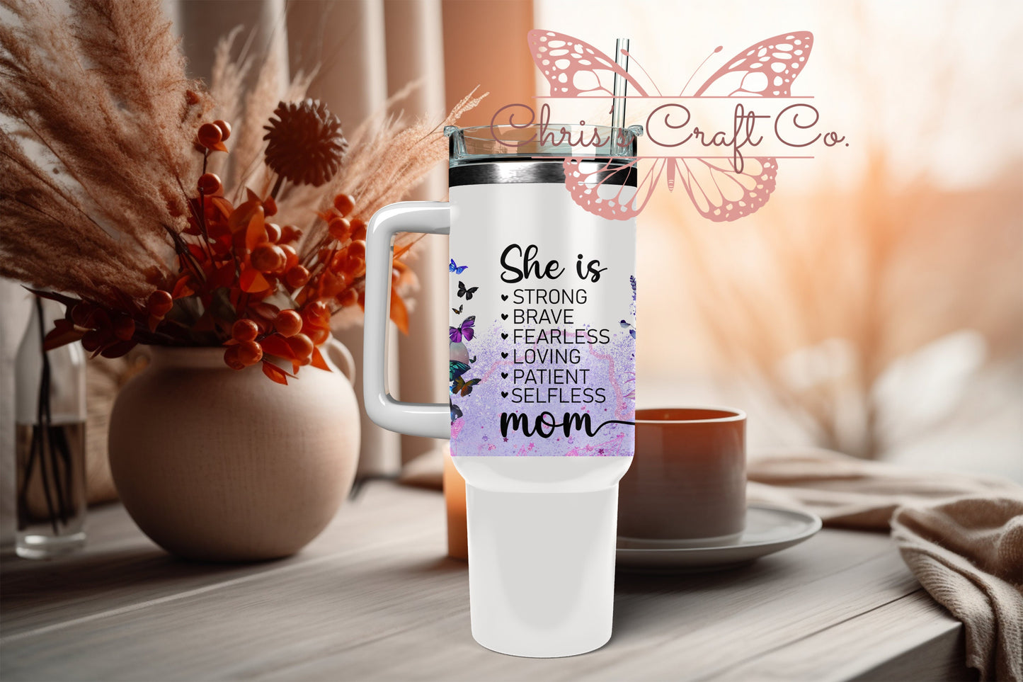 UVDTF Wrap Mom Strong for 16oz Can Glass Mug Tumbler, Ready to Apply, Permanent Waterproof Adhesive
