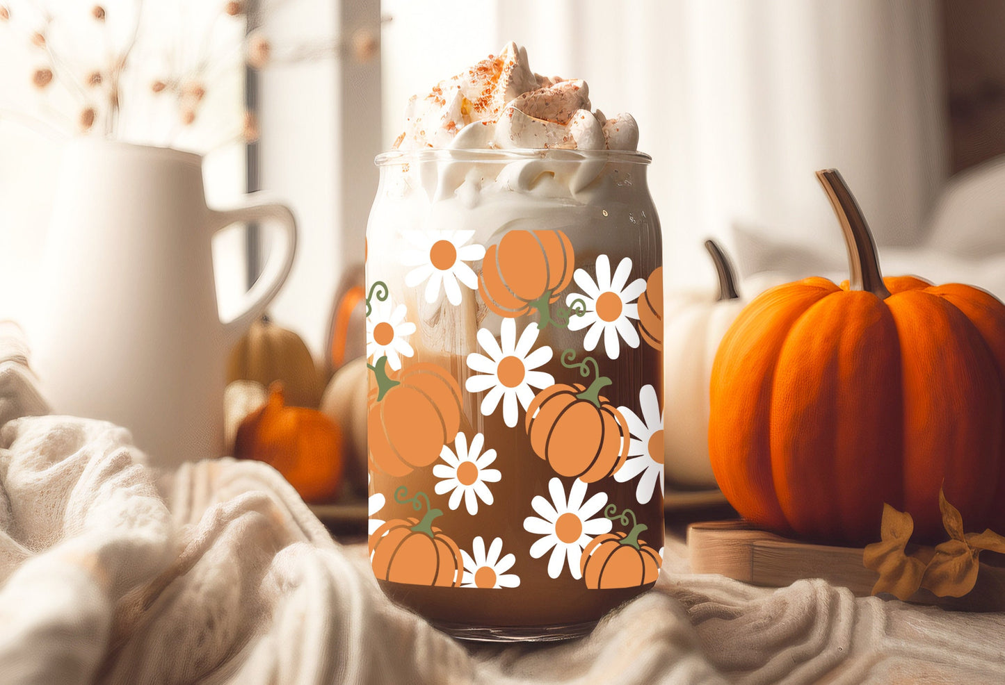 UVDTF Wrap Pumpkin Daisies