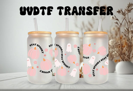 UVDTF Wrap Stay Spooky Ghost Pumpkin