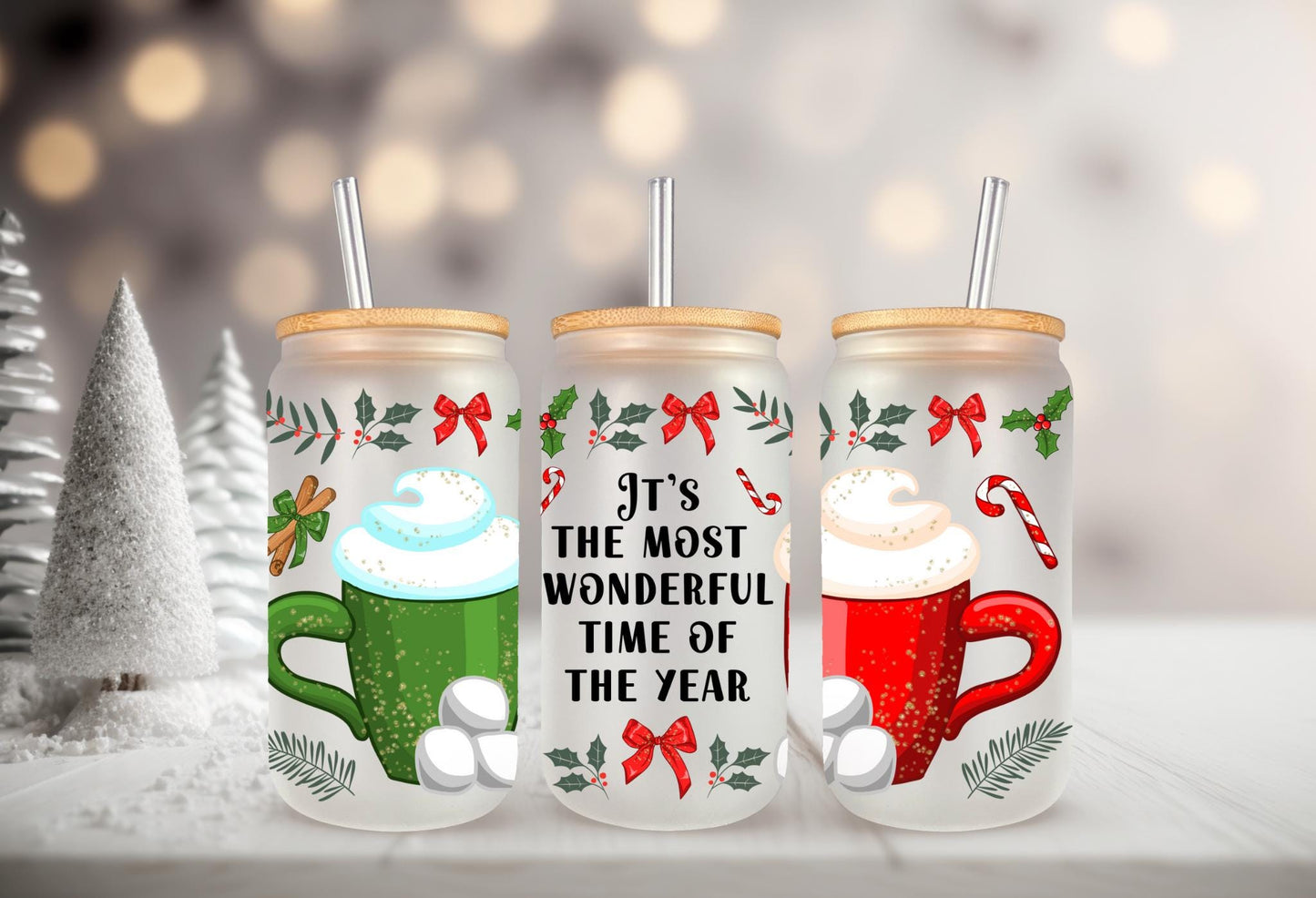 UVDTF WRAP Hot Cocoa Most Wonderful Time do the Year Christmas