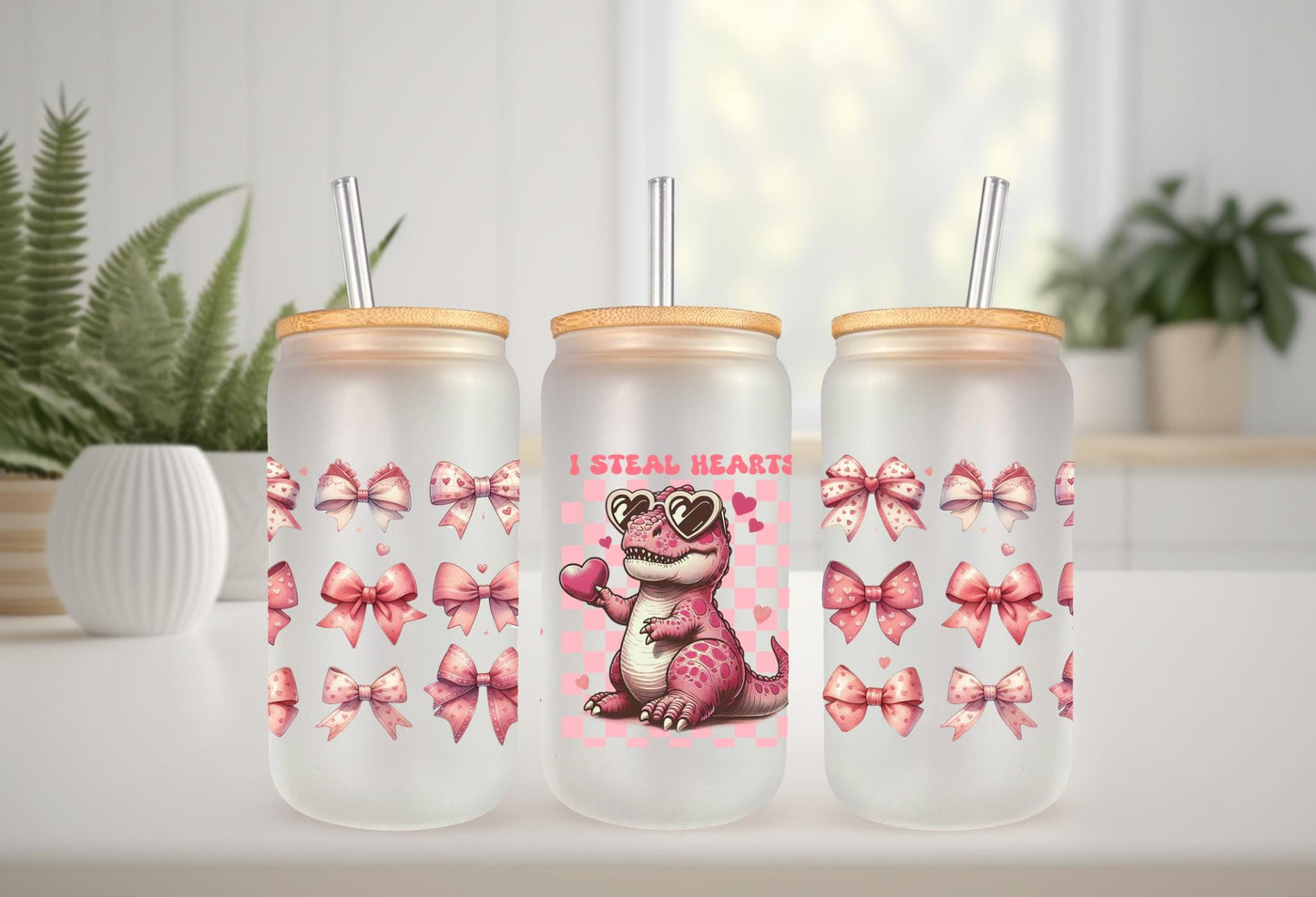 UVDTF Wrap Valentine’s Love You to Death Skeleton 16oz Can Glass Mug Tumbler, Valentine wrap, Ready to Apply, Permanent Waterproof Adhesive
