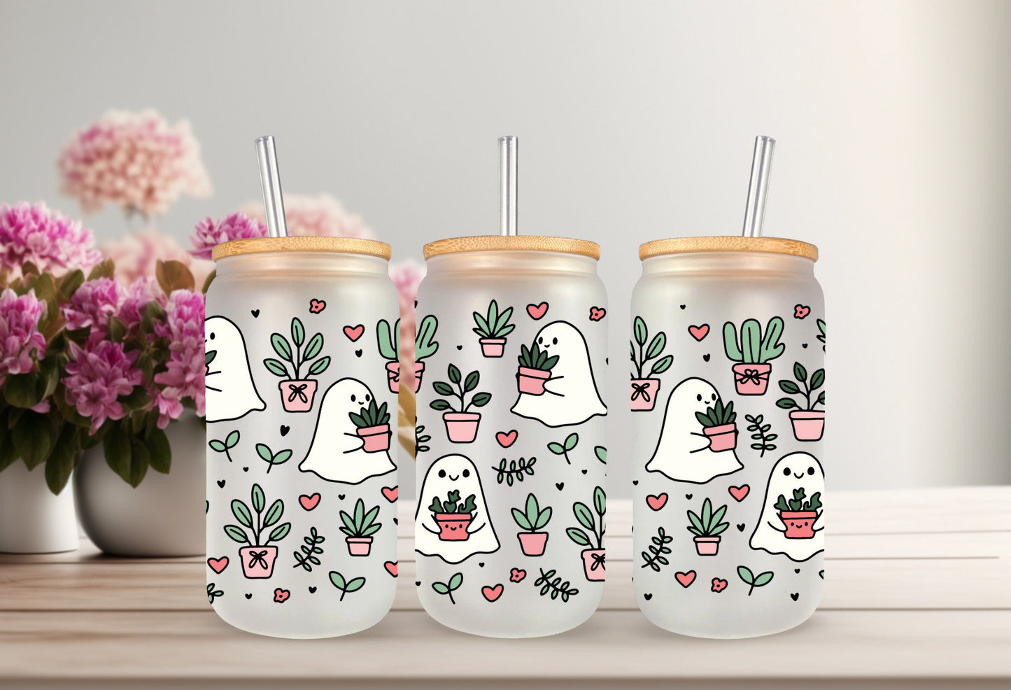 UVDTF Wrap Cute Plant Ghosts